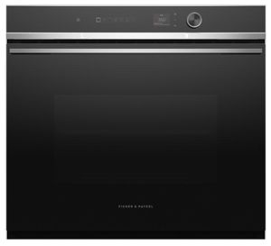 Fisher & Paykel Series 7 30" Black Contemporary Single Electric Wall Oven