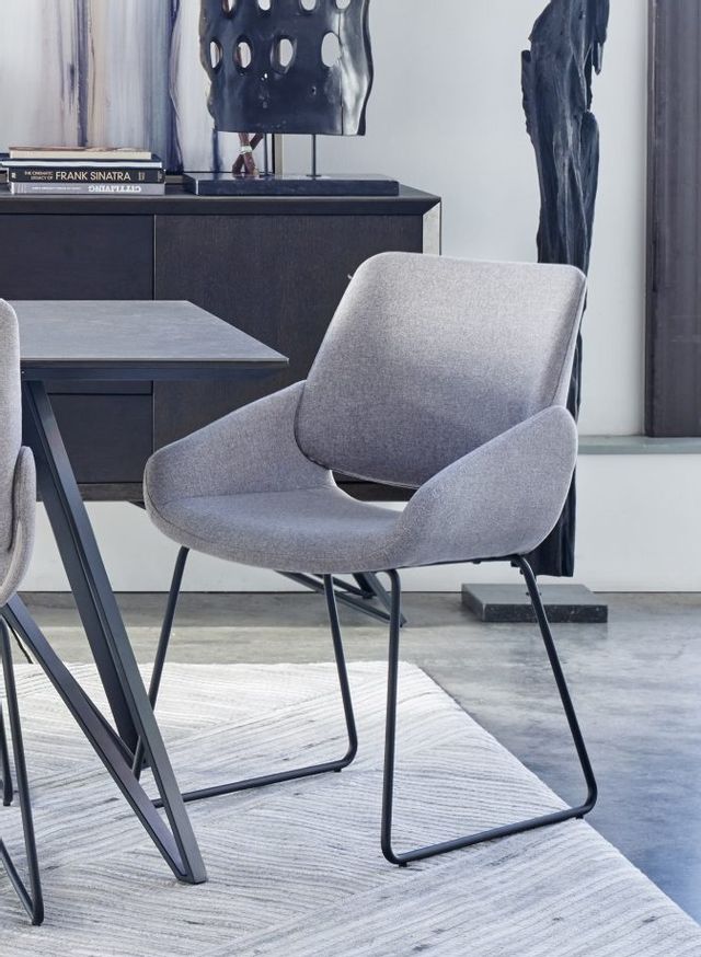 Moe's Home Collection Lisboa Light Gray Dining Chair 3