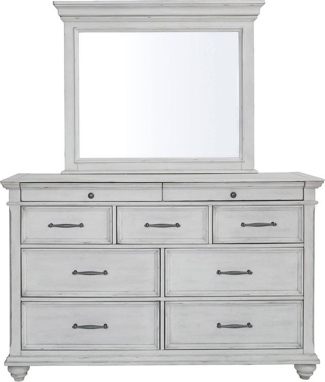 Benchcraft® Kanwyn Whitewash Dresser And Bedroom Mirror 1