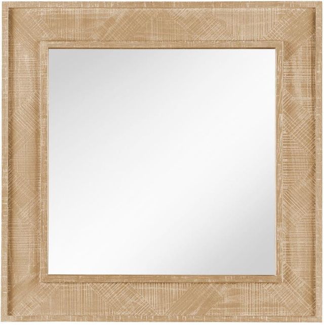 Universal Explore Home™ Modern Farmhouse Rustic Oak Square Mirror ...