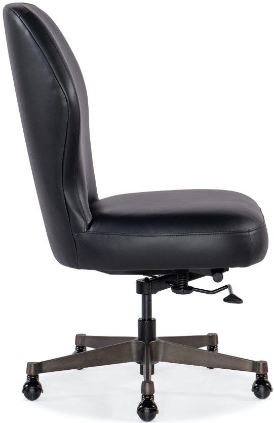 Hooker® Furniture EC Bali Charcoal/Gunmetal Executive Swivel Tilt Chair-3