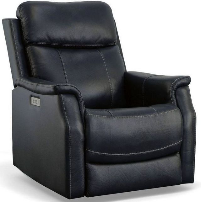 Flexsteel® Easton Dark Blue Power Recliner with Power Headrest and ...