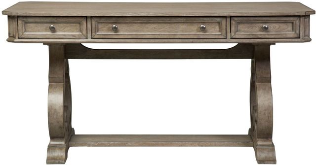 Liberty Furniture Simply Elegant 3-Piece Heathered Taupe Desk & Hutch Set 1