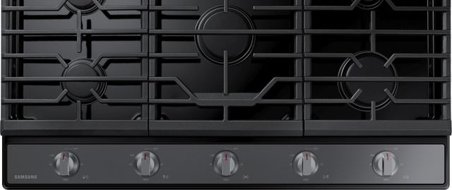 Samsung 36" Fingerprint Resistant Black Stainless Steel Gas Cooktop 3