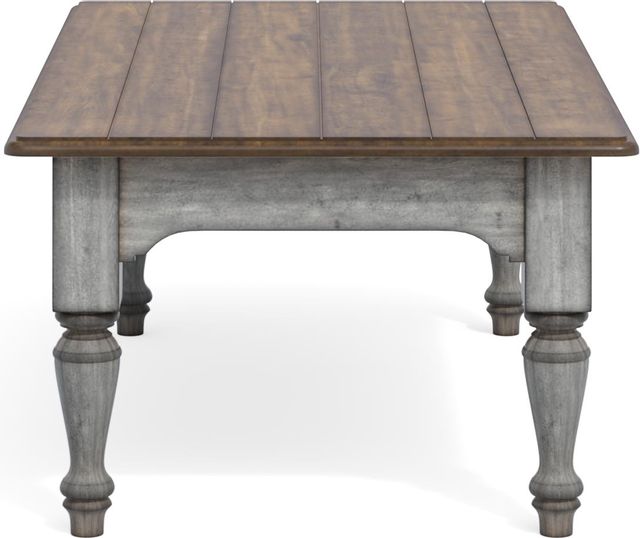 Flexsteel® Plymouth® Distressed Graywash Rectangular Coffee Table 2