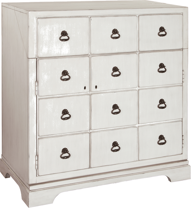 Howard Miller® Bottoms Up Antique White Wine & Bar Console