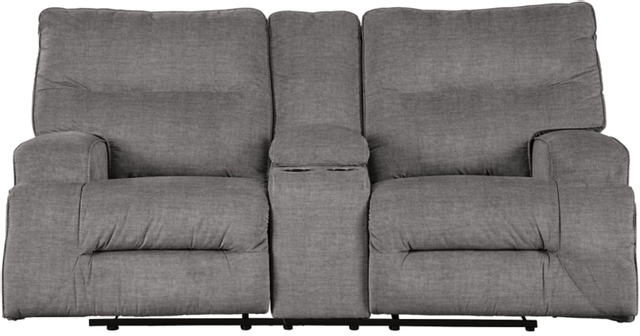 Signature Design by Ashley® Coombs Charcoal Reclining Loveseat-1