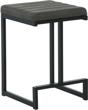 Signature Design by Ashley® Strumford Gray/Black Counter Height Stool