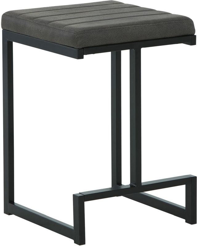 Signature Design by Ashley® Strumford Gray/Black Counter Height Stool 0