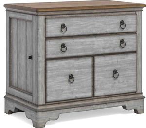 Flexsteel® Plymouth® Distressed Graywash Lateral File Cabinet