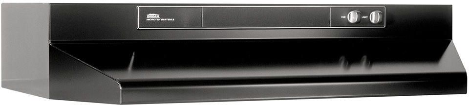 Broan® 46000 Series 30" Black Under Cabinet Range Hood