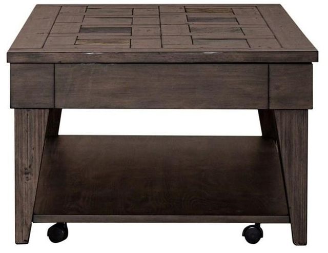 Liberty Furniture Arrowcreek Weathered Stone Lift Top Cocktail Table-3