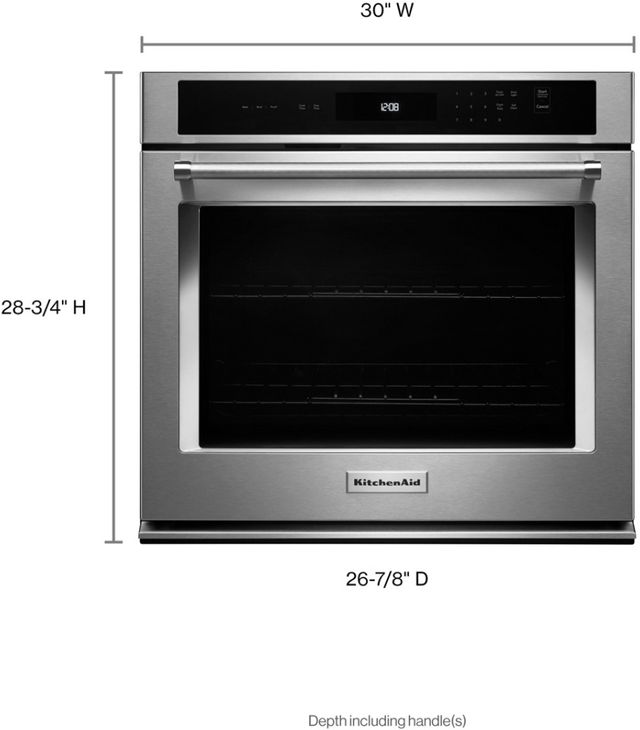 KitchenAid® 30" Stainless Steel Electric Built In Single Oven-2