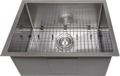 ZLINE Meribel 23" Undermount Single Bowl DuraSnow® Stainless Steel Kitchen Counter