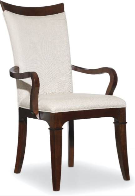 Hooker® Furniture Palisade 2-Piece Taupe/Warm Walnut Arm Chair Set
