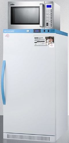 Summit® White MOMCUBE Breast Milk Refrigerator with Microwave