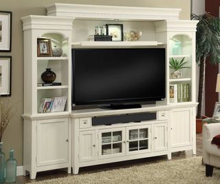 Parker House® Tidewater Vintage White 72" Entertainment Wall