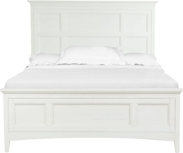 Magnussen Home® Heron Cove Chalk White/Dovetail Grey Queen Panel Bed-0