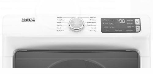 Maytag® 7.3 Cu. Ft. White Front Load Electric Dryer 3