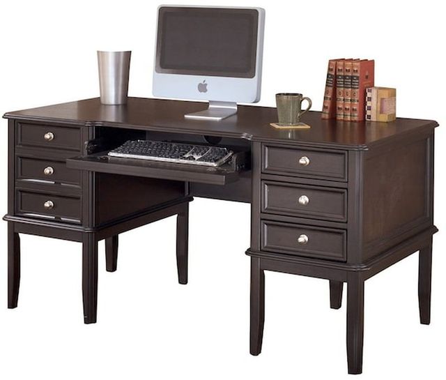 Signature Design by Ashley® Carlyle Dark Brown Home Office Desk 1