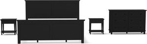 homestyles® Oak Park 4-Piece Black King Panel Bedroom Set