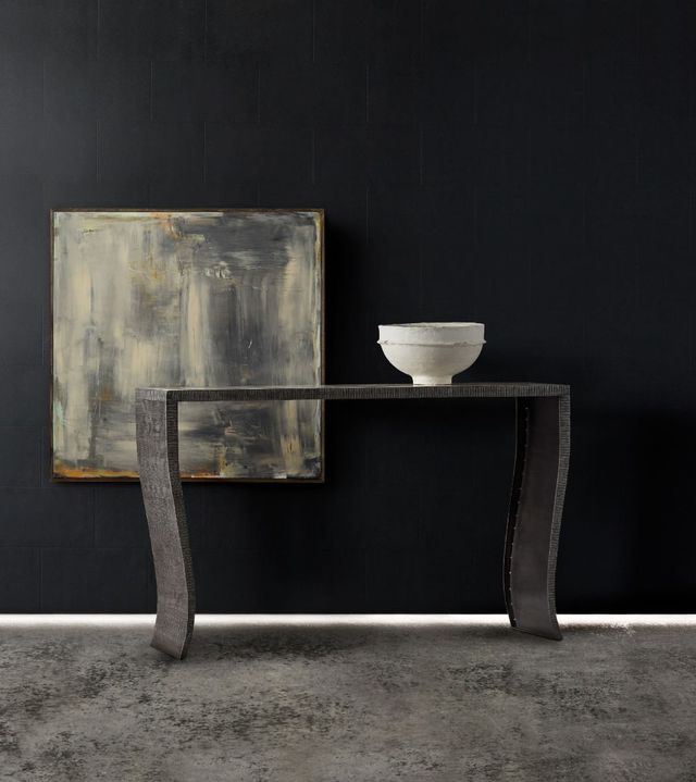 Hooker® Furniture Melange Gray Everett Console Table-2