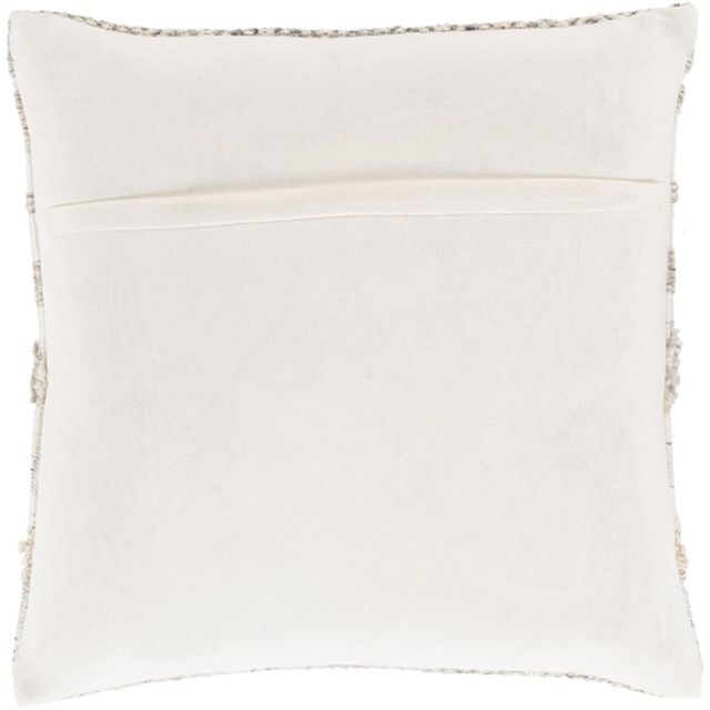 Surya Lorens White 20"x20" Pillow Shell with Polyester Insert-1
