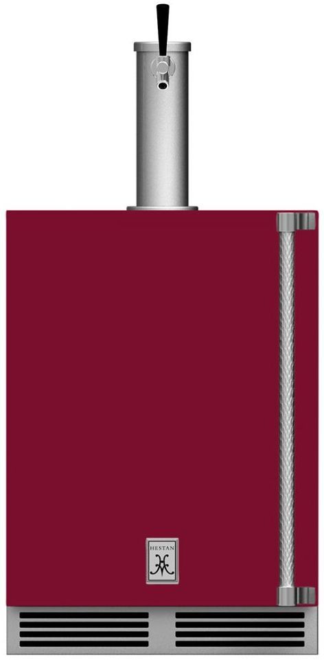 Hestan GFDS Series 5.2 Cu. Ft. Burgundy Outdoor Single Faucet Beer Dispenser 0