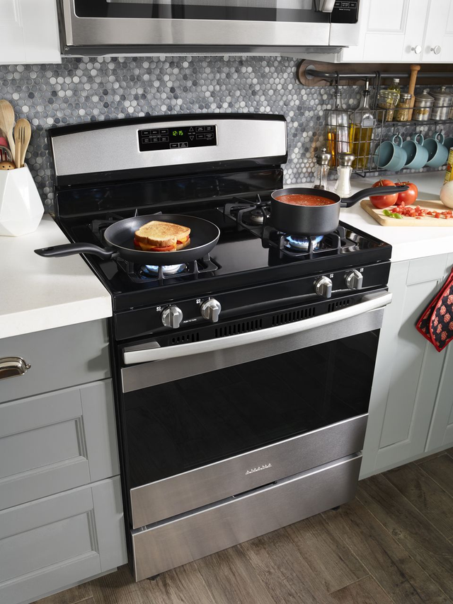 Amana® 30" Free Standing Gas Range-Stainless Steel 1