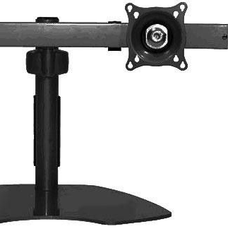 Chief® Black Widescreen Dual Monitor Horizontal Table Stand 1