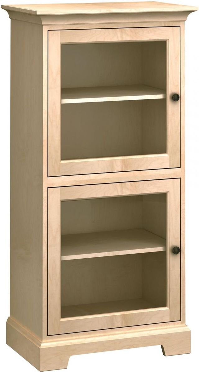Howard Miller® Customizable 27" Home Storage Cabinet with Two Glass Doors and Four Shelves
