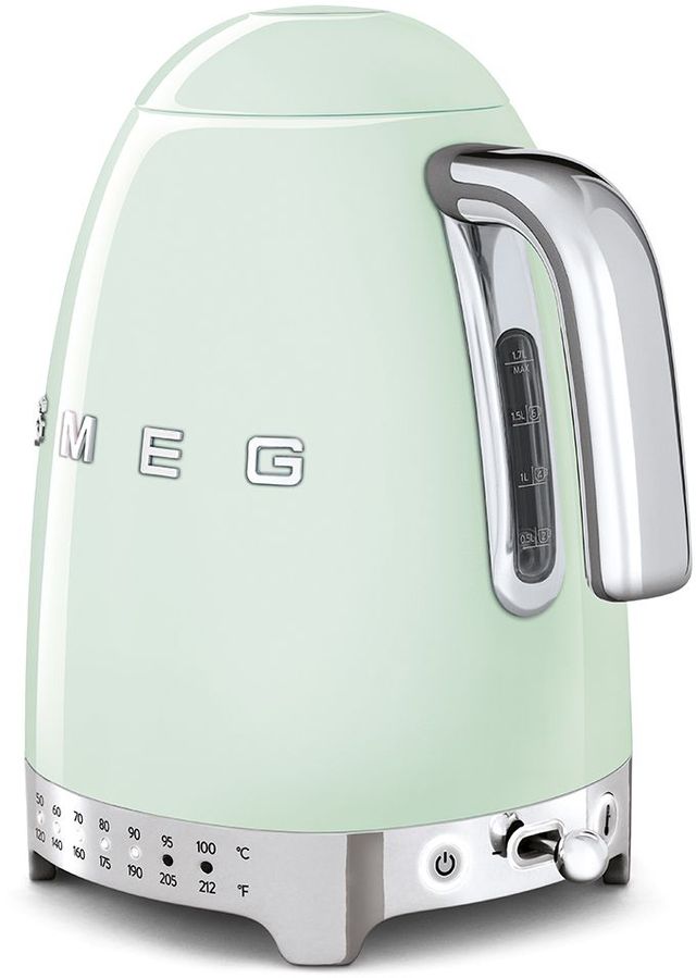 Smeg 50's Retro Style Aesthetic Polished Stainless Steel Electric Kettle 18