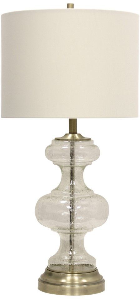 StyleCraft Glass and Metal Table Lamp-0