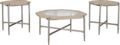 Signature Design by Ashley® Varlowe Set of 3 Bisque Table