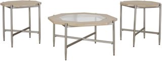 Signature Design by Ashley® Varlowe Set of 3 Bisque Table