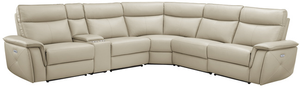 Homelegance® Maroni 6-Piece Off-White Modular Power Reclining Sectional