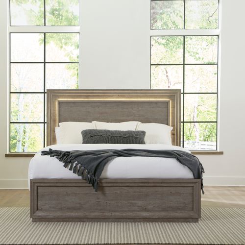 Liberty Furniture Horizons Graystone Queen Panel Bed