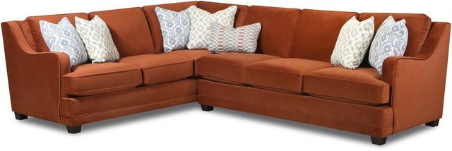 Fusion Furniture Marquis Rust 2-Piece Rust Sectional