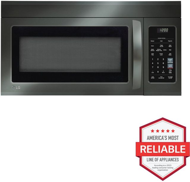 LG 1.8 Cu. Ft. Black Stainless Steel Over The Range Microwave-1