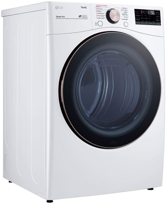 LG 7.4 Cu. Ft. White Front Load Gas Dryer 2