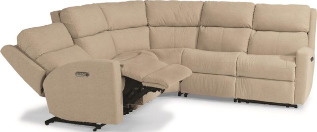 Flexsteel® Catalina Power Reclining Sectional with Power Headrests 1