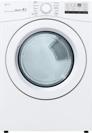 LG 7.4 Cu. Ft. White Front Load Electric Dryer