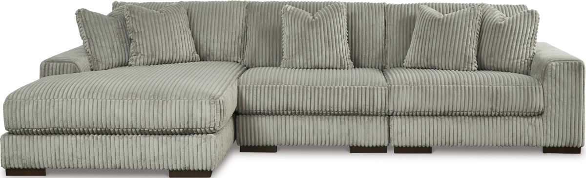 Ashley corduroy deals sectional sofa