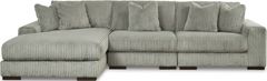 Signature Design by Ashley® Lindyn 3-Piece Fog Left-Arm Facing Sectional with Corner Chaise