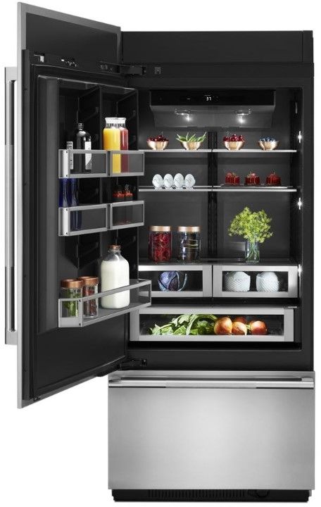 OUT OF BOX: Jenn-Air® 21.0 Cu. Ft. Built In Bottom Freezer Refrigerator-Stainless Steel-2