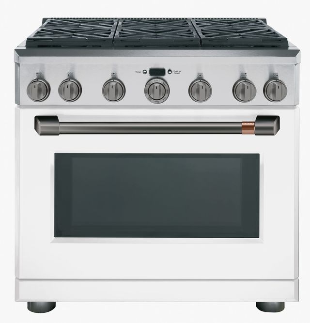 Café™ 36" Stainless Steel Professional Style Dual Fuel Range 24