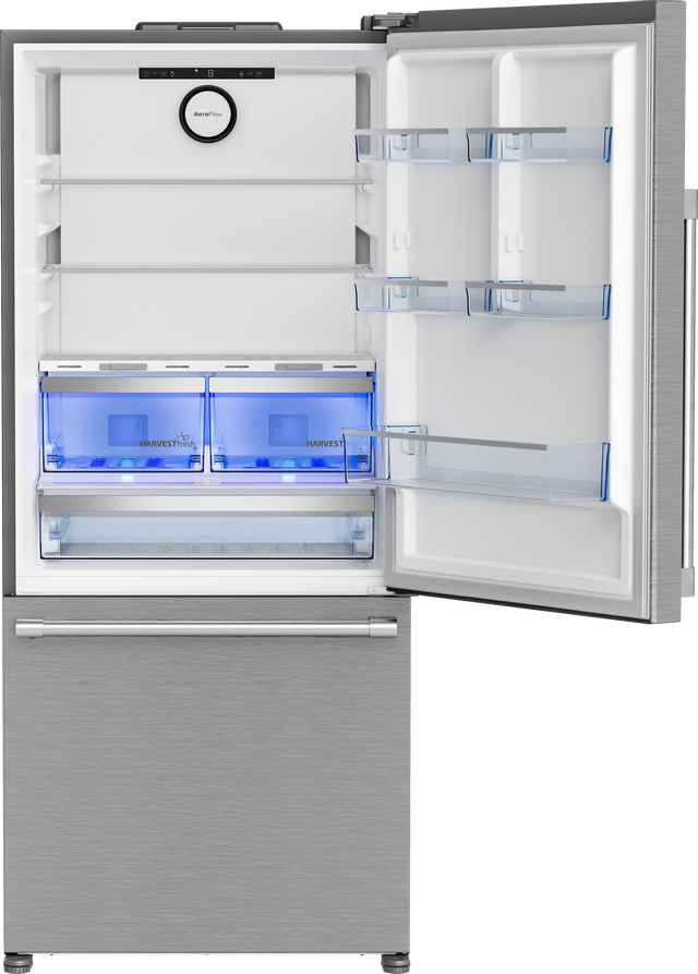 Beko 16.1 Cu. Ft. Fingerprint-Free Stainless Steel Bottom Freezer Refrigerator  5
