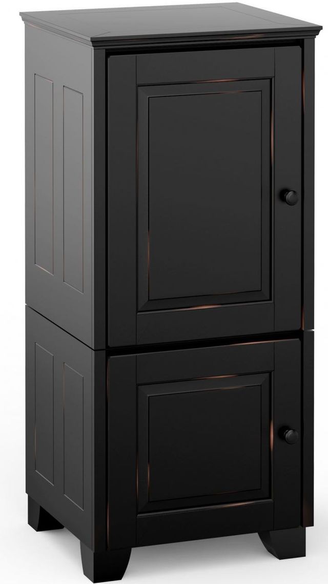 Salamander Designs® Hampton 517 AV Cabinet-Distressed Black