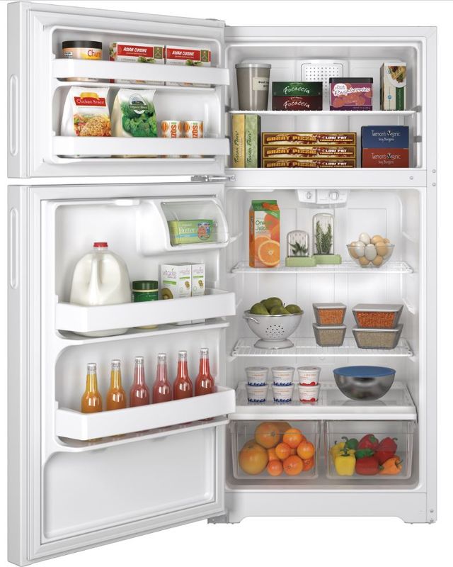 Hotpoint® 14.58 Cu. Ft. White Top Freezer Refrigerator 3