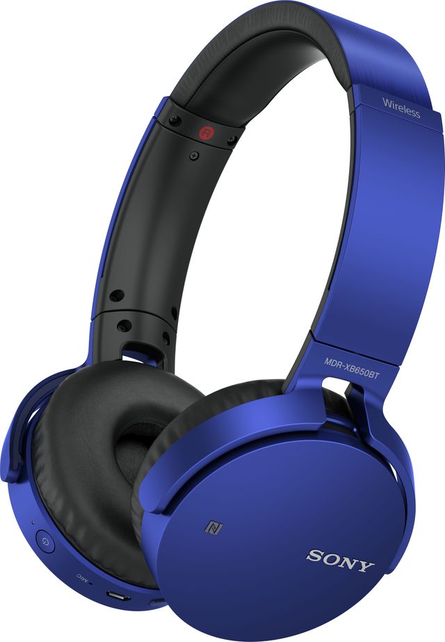 Sony® XB650BT Series EXTRA BASS™ Blue Wireless Bluetooth Headphones